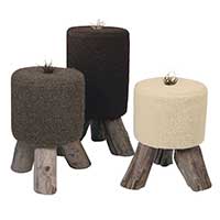 Set de 3 Tabourets Mousse