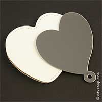 Miroir de poche - Coeur