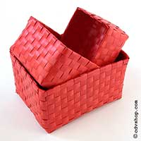 Panières Tressées Plastique set/3