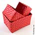 Panières Tressées Plastique set/3 (20 €)