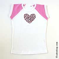 Tee-Shirt MC - Coeur en Strass