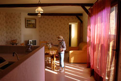 intérieur meublé (vue depuis cuisine)