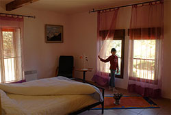 intérieur meublé (lit)